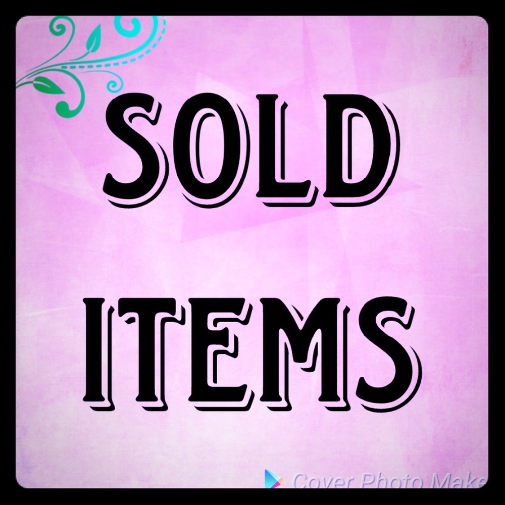 Sold items.